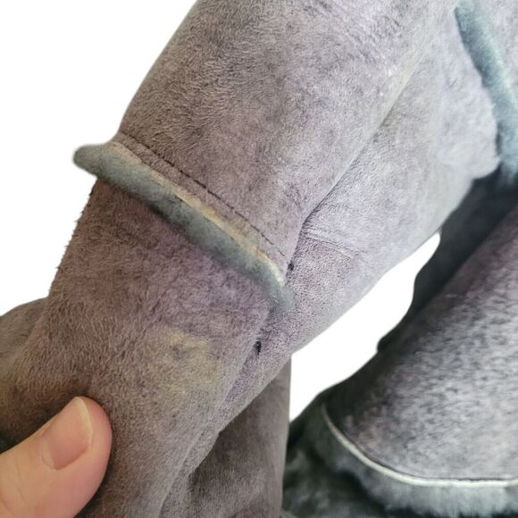 Sportsman Mfg Sheepskin Penny Lane Coat Women's Size 12 Gray Heavy Warm Vintage - Picture 12 of 12